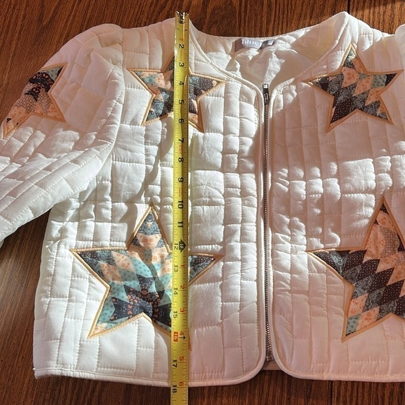 Blue B QUILTED MULTI STAR PADDED WESTERN Zipper JACKET Large ⭐️ - Picture 11 of 13